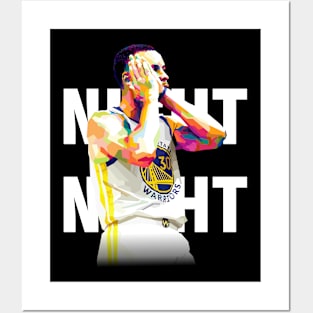 Stephen Curry night night Posters and Art